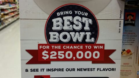Quaker ‘Best Bowl’ Shelf Talker